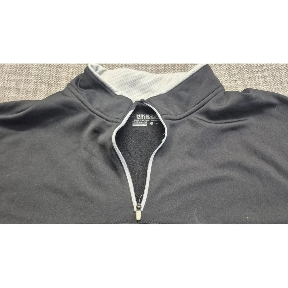 Nike Golf Tour Performance Therma-Fit 1/4 Zip Pullover Men's XL Black Athletic